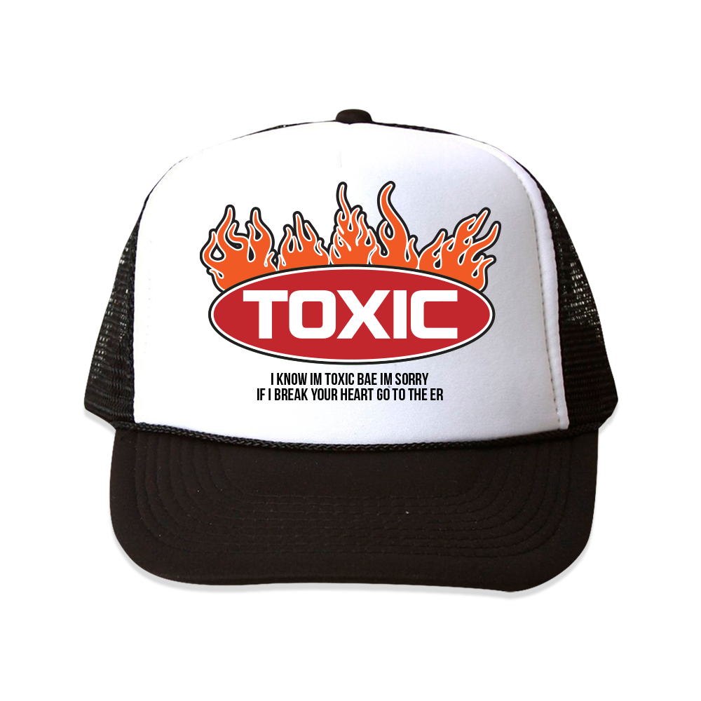 Toxic Trucker Hat - Black